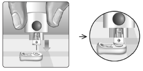 OneTouch Verio Reflect® - Removing the used lancet